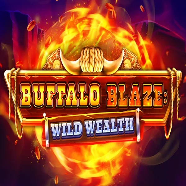 Buffalo Blaze Wild Wealth online game logo by OctoPlay on betonred-kasyno.com